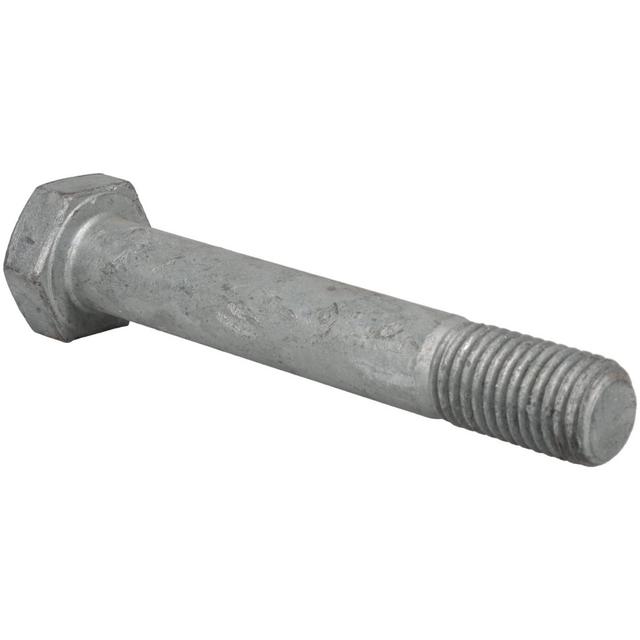 Value Collection Hex Head Bolt: 7/8-9, 5-3/4" Length Under Head, Steel, Grade A325 - Galvanized Finish, Partially Threaded, ASTM A325