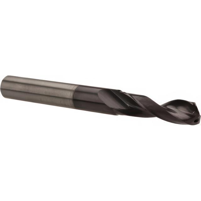 Accupro High Performance Holemaking Taper Length Drill Bit: 7/16" (0.4375) Dia, 140 deg, Solid Carbide - AlTiN Finish, 3.8280" Flute Length, 6-1/4"