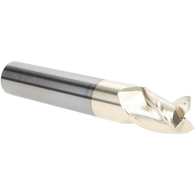 Accupro High Performance Milling Square End Mill: 1" Dia, 1-1/4" LOC, 3 Flute, Solid Carbide - 6" OAL, 1" Shank Dia, 37 deg Helix, ZrN Finish