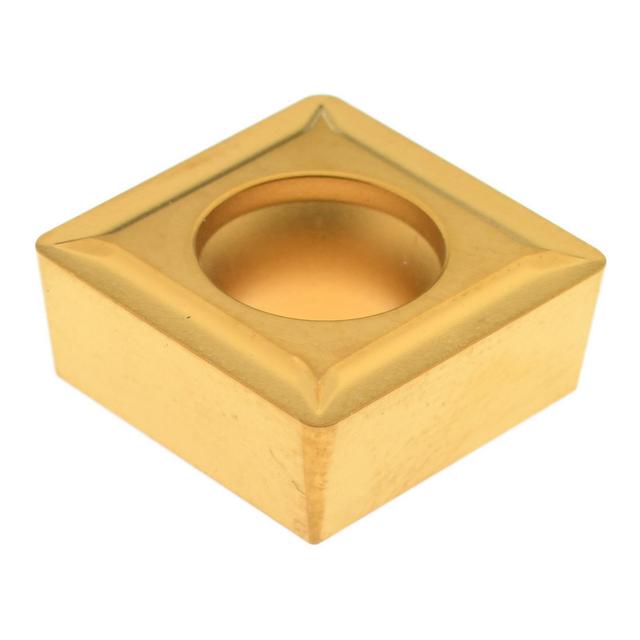 Interstate | Value Collection Turning Insert: SCMT432 TCN55, Carbide - TiN Finish, 0.5000" Inscribed Circle, 0.0313" Corner Radius, 90 deg S - Square