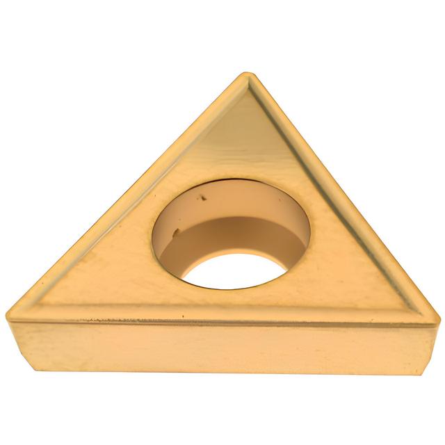 Interstate | Value Collection Turning Insert: TPGH321 TCN55, Carbide - TiN Finish, 0.3750" Inscribed Circle, 0.0156" Corner Radius, 60 deg T