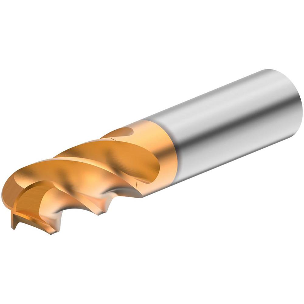 Kennametal | GOmill PRO Corner Chamfer End Mill: 1/4" Dia, 3/8" LOC, 4 Flute, 0.0150" Chamfer Width, Solid Carbide - 2" OAL, 1/4" Shank Dia, 37 & 38