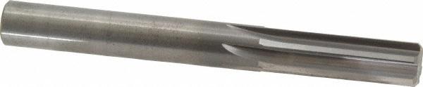 Hertel Chucking Reamer: 10 mm Dia, 3-1/2" OAL, 1-1/4" Flute Length, Straight Flute, Straight-Cylindrical Shank, Solid Carbide - 6 Flute, Right Hand