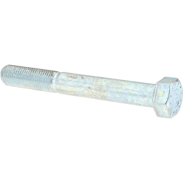Bowmalloy Hex Head Cap Screw: 3/8-24, 3-1/4" Length Under Head, Grade 9 Alloy Steel, Clear Zinc Chromate Finish - Partially Threaded, 9/16" Hex