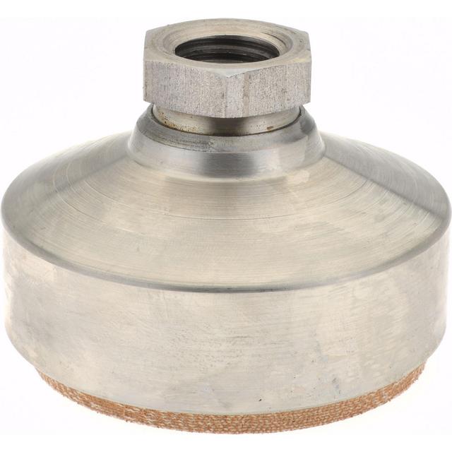 Gibraltar Tapped Leveling Mount: 3/4-10 Thread - 6,500 lb Load Capacity, 3" Base Dia, Stainless Steel Pad, Stainless Steel Stud | Part #SS-TSW-4H-G
