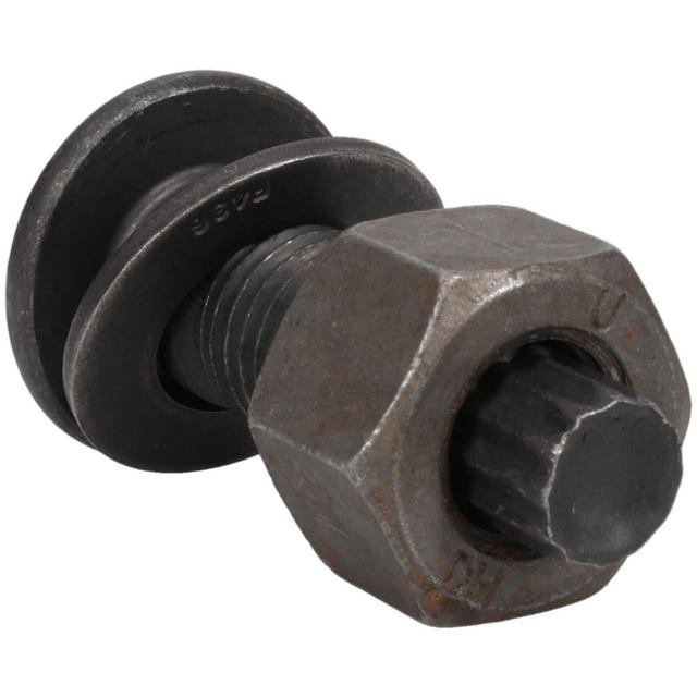 Made in USA | Value Collection 1-8 Thread, 2-1/2" Length Under Head, 1-7/8" Head Dia, Tension Control Bolt - Grade A325 Steel, Uncoated