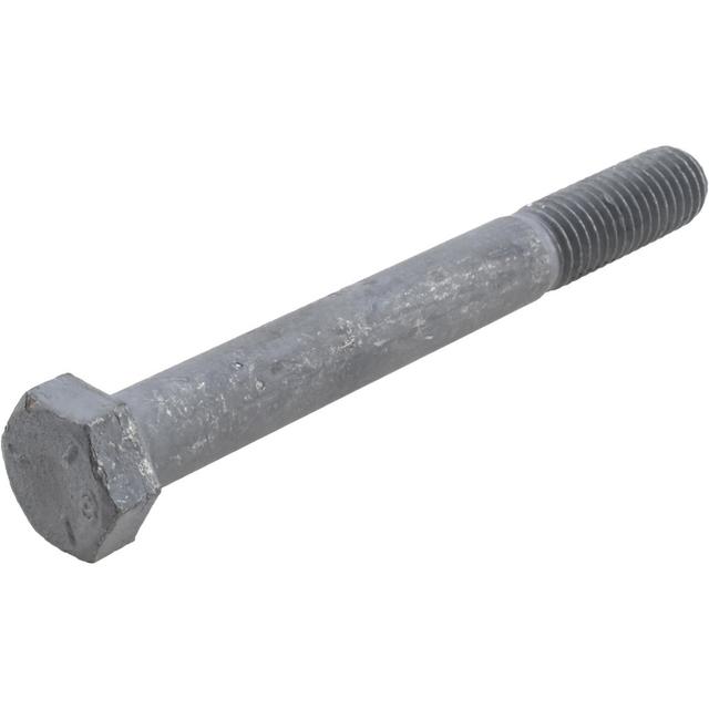 Value Collection Hex Head Cap Screw: 1/2-13, 4-1/2" Length Under Head, Grade 5 Steel, Hot-Dipped Galvanized Finish - Partially Threaded, 3/4" Hex |