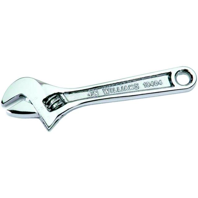 Williams Adjustable Wrench: 24" OAL, 2-3/4" Jaw Capacity - Chrome Vanadium Steel, Chrome Finish | Part #JHW13424A