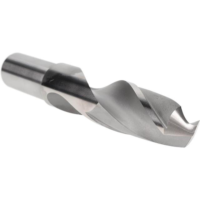 Hertel Screw Machine Length Drill Bit: 1-7/16" (1.4375) Dia, 118 deg, HSS - Bright/Uncoated Finish, 7-3/8" OAL, Right Hand Cut, Regular Spiral Flute