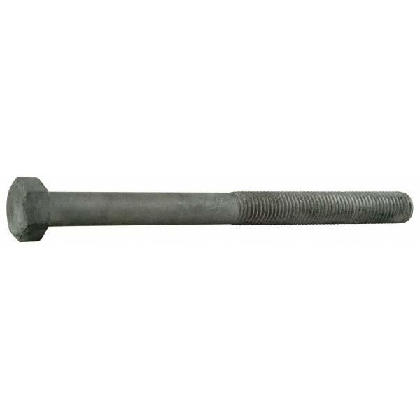 Value Collection Hex Head Bolt: 7/8-9, 26" Length Under Head, Steel, Grade 2 - Galvanized Finish, Partially Threaded, ASTM A307