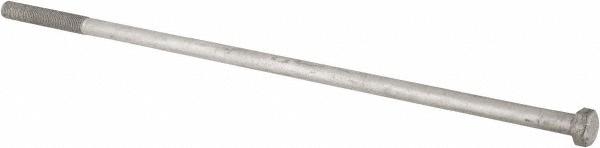 Value Collection Hex Head Bolt: 1-8, 34" Length Under Head, Steel, Grade 2 - Galvanized Finish, Partially Threaded, ASTM A307 | Part #LCSA61003400CG