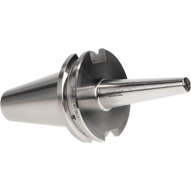 Accupro Shrink-Fit Tool Holder & Adapter: 1/8" Shank Dia, CAT40 Taper Shank - 3.1500" Projection, 0.5900" Nose Dia, 0.3500" Clamp Depth, No