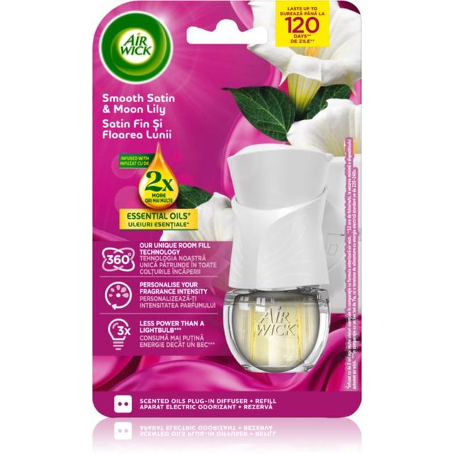 Air Wick Smooth Satin & Moon Lily Electric electric air freshener with refill 19 ml
