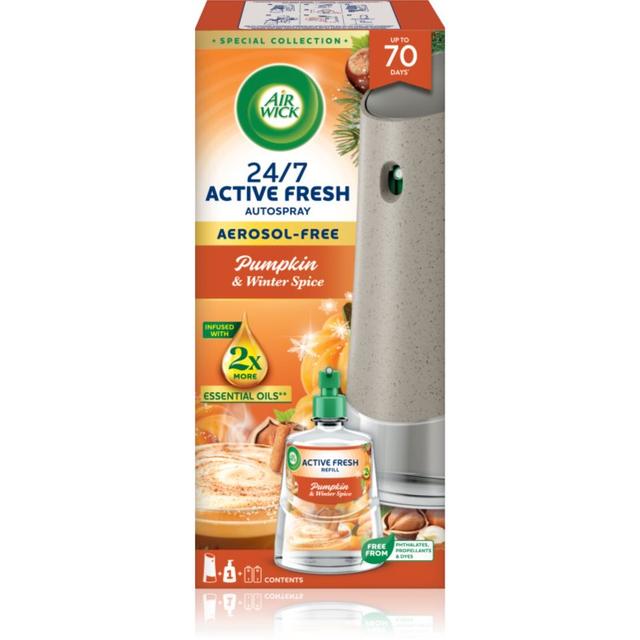 Air Wick Active Fresh Pumpkin & Winter Spice automatic air freshener and refill 228 ml
