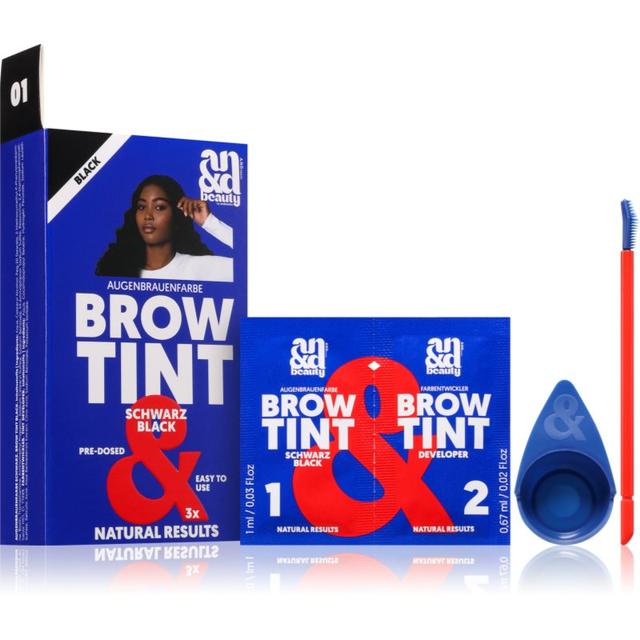 A.N.D. Beauty Brow Tint brow colour shade Black 3x1.67 ml