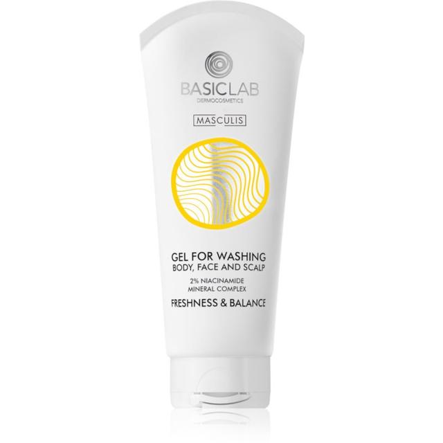 BasicLab Dermocosmetics Masculis shower gel for face, body and hair 100 ml