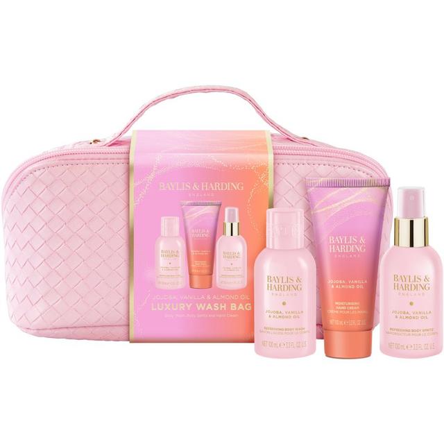 Baylis & Harding Jojoba, Vanilla & Almond Oil gift set toiletry bag