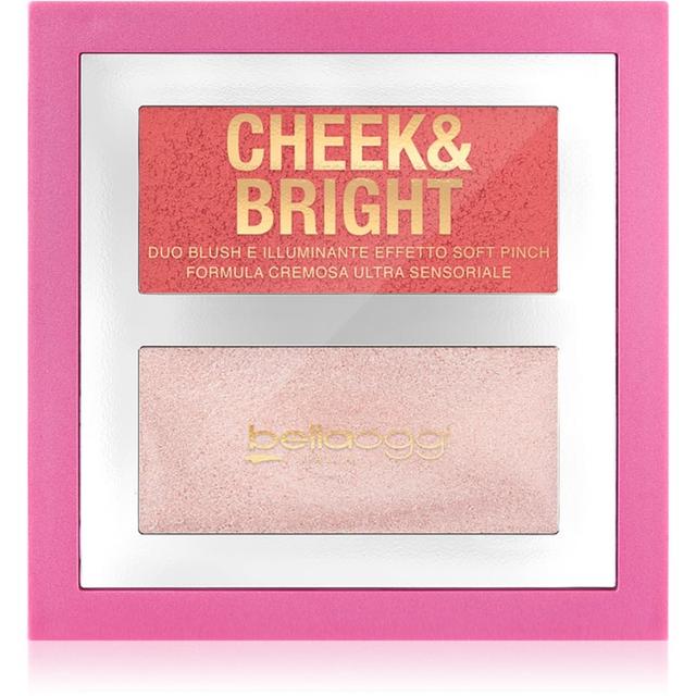 bellaoggi Cheek & Bright blusher with illuminator shade Posh Rose 5 g