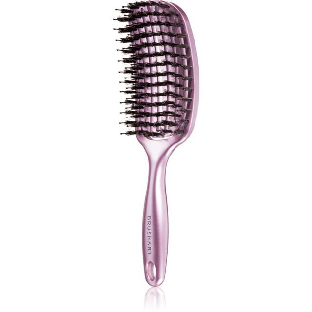 BrushArt Hair Vent blowdry hairbrush with boar bristles hairbrush with nylon and boar bristles Medium 1 pc