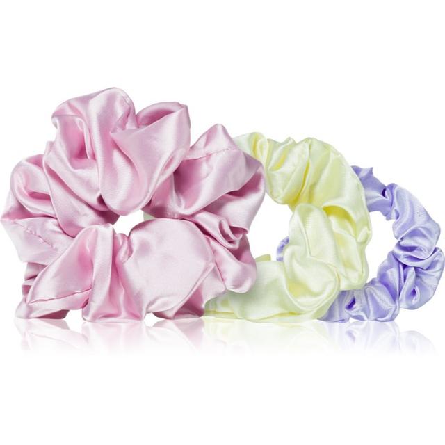 BrushArt Daisy Dreams Satin Scrunchies Set hair bands 3 pc