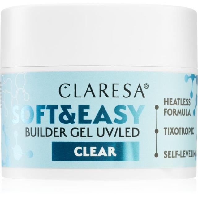 Claresa Soft&Easy Builder Gel gel base coat for nails shade Clear 45 g