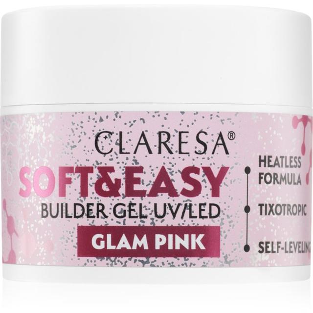 Claresa Soft&Easy Builder Gel gel base coat for nails shade Glam Pink 45 g