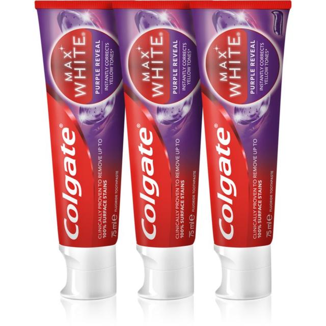 Colgate Max White Purple Reveal refreshing toothpaste 3x75 ml