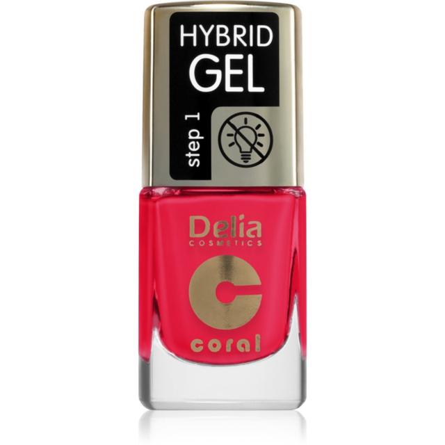 Delia Cosmetics Coral Nail Enamel Hybrid Gel gel nail polish shade 148 11 ml