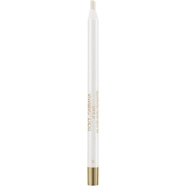 Dolce&Gabbana Bold It's Lit! cream highlighter stick in a pencil shade 01 North Star - Shimmering Platinum 0.35 g