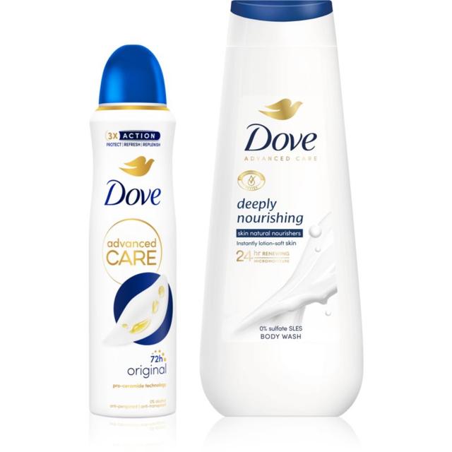 Dove Advanced Care Deeply Nourishing deodorant and shower gel bulk pack