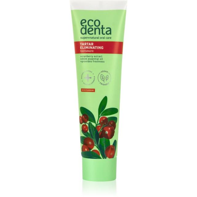 Ecodenta Green Tartar Eliminating refreshing toothpaste against plaque with fluoride flavour Cranberry 100 ml