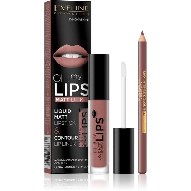 Eveline Cosmetics OH! my LIPS Matt lip set 02 Milky Chocolate 2 pc