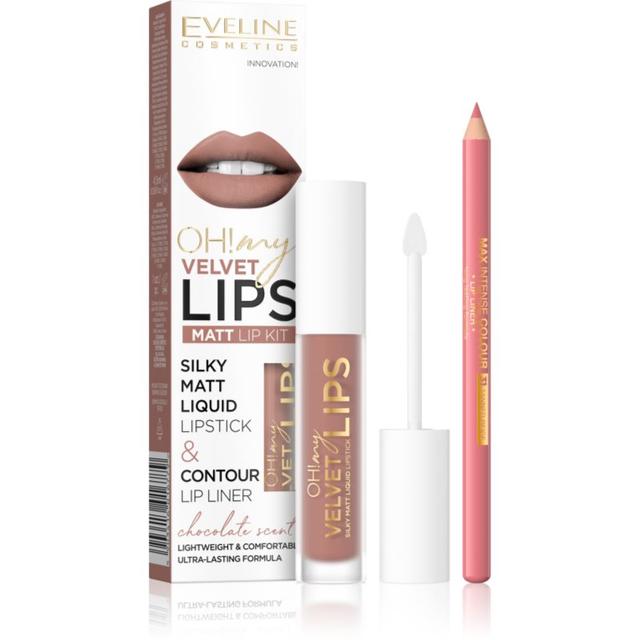 Eveline Cosmetics OH! my LIPS Velvet lip set 11 Cookie Milkshake 1 pc