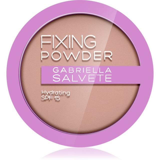 Gabriella Salvete Fixing Powder Hydrating fine pressed powder SPF 15 shade 04 Nude Beige 8 g