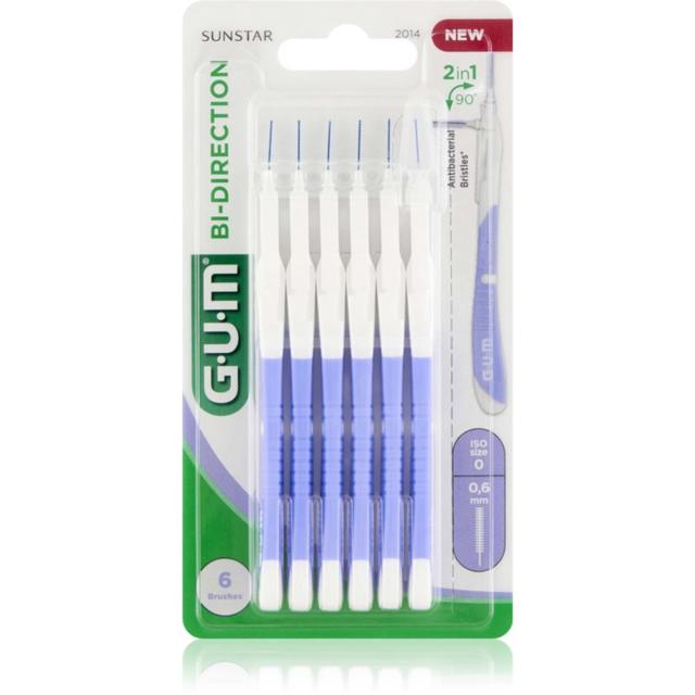 G.U.M Bi Direction Interdental Brush interdental brushes 0,6 mm 6 pc