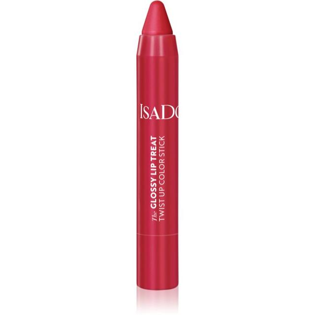 IsaDora Glossy Lip Treat Twist Up Color moisturising lipstick shade 12 Rhubarb Red 3.3 g