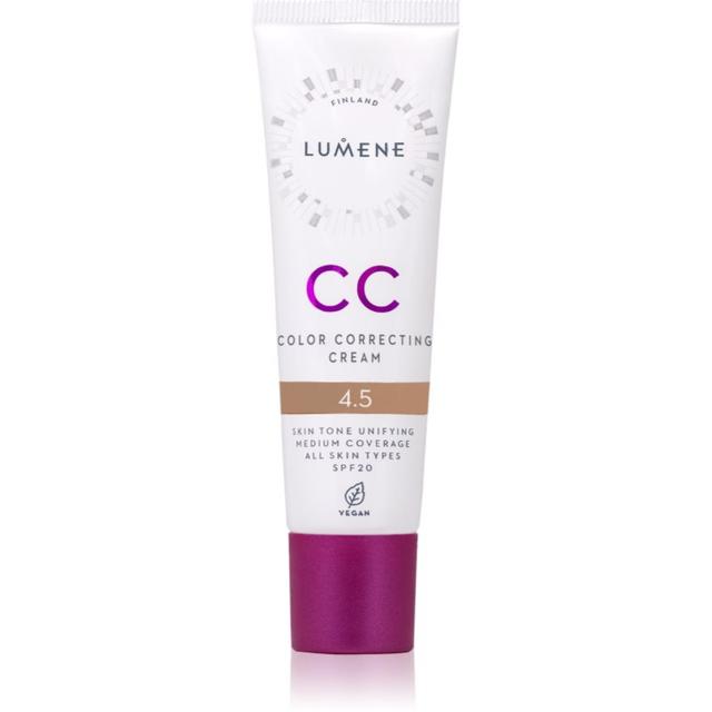 Lumene CC Color Correcting Cream CC cream for even skin tone SPF 20 shade 4.5 (Neutral) 30 ml