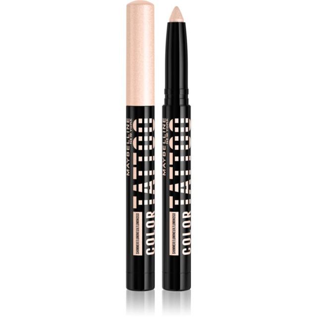 MAYBELLINE NEW YORK Color Tattoo 24 HR eye shadow and eye pencil shade 10 I am Shining 1.4 g