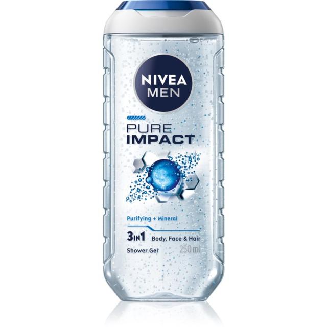 Nivea Men Pure Impact shower gel for men 250 ml
