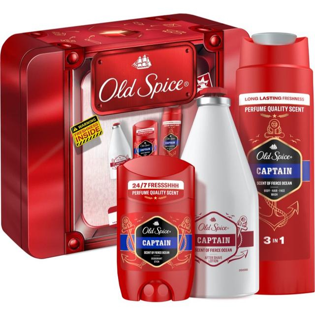 Old Spice Captain Tin Box gift set for men