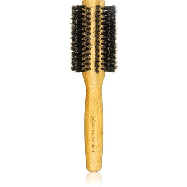 Olivia Garden Bamboo Touch round hairbrush with boar bristles diameter 30 mm 1 pc
