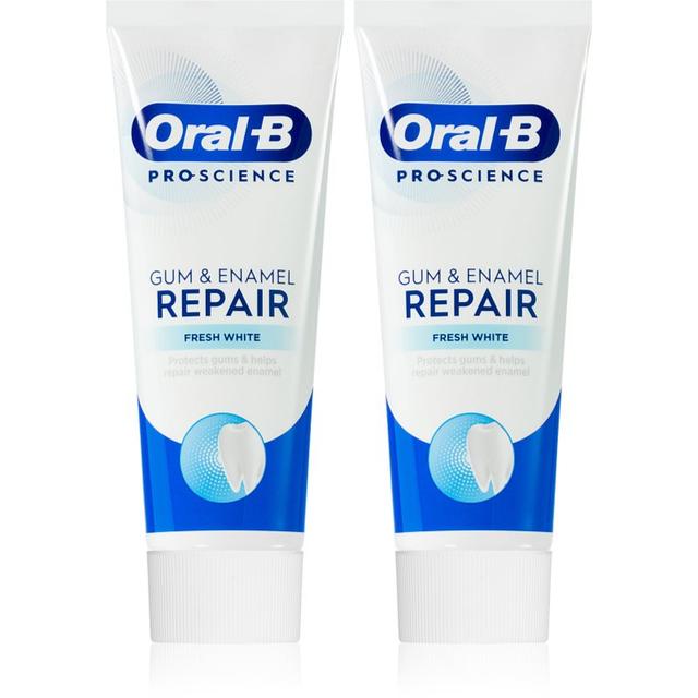 Oral-B Gum & Enamel Repair Fresh White toothpaste for fresh breath 2x75 ml