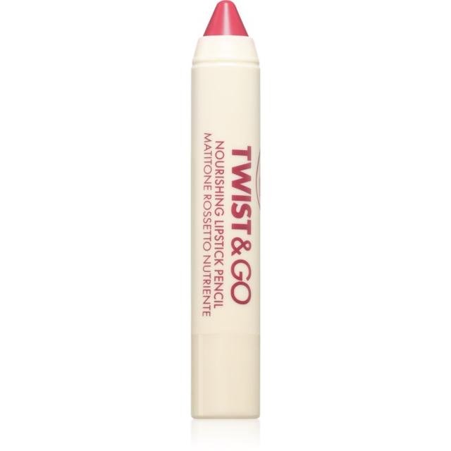 puroBIO Cosmetics Twist&Go nourishing lipstick in a pencil shade Indian Pink 2.9 g