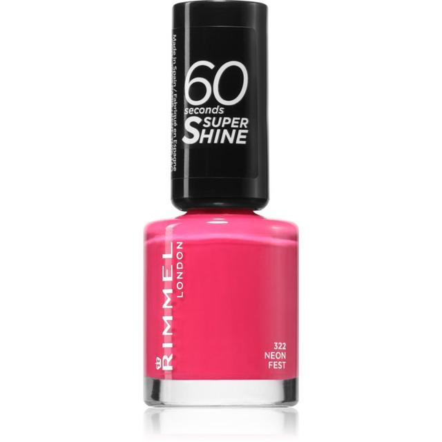 Rimmel 60 Seconds By Rita Ora nail polish shade 322 Neon Fest 8 ml