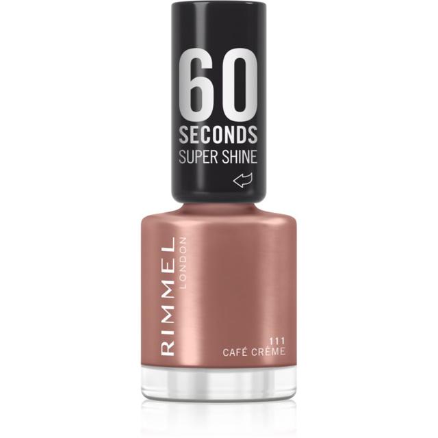 Rimmel 60 Seconds Super Shine nail polish shade 111 Café Creme 8 ml