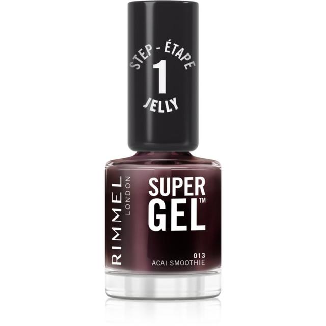 Rimmel Super Gel gel nail polish without UV/LED sealing shade 013 Acai Smoothie 12 ml