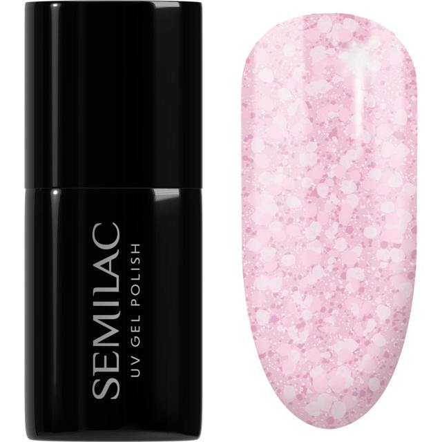 Semilac UV Hybrid Crushed_ICE gel nail polish for UV/LED hardening shade 491 Strawberry Ice 7 ml