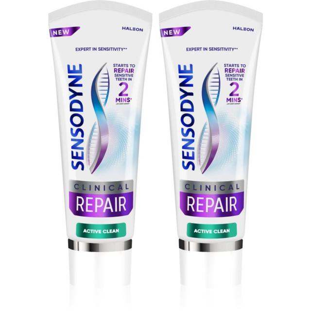 Sensodyne Clinical Repair Active Clean toothpaste 2x75 ml
