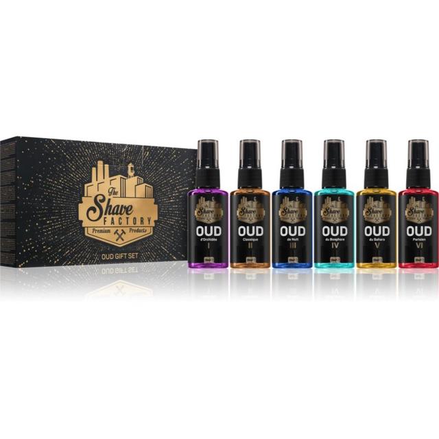 The Shave Factory OUD GIFT SET aftershave water 6x50 ml
