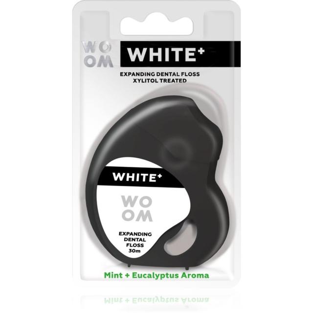 WOOM White+ Dental Floss Waxed Dental Floss 30 m
